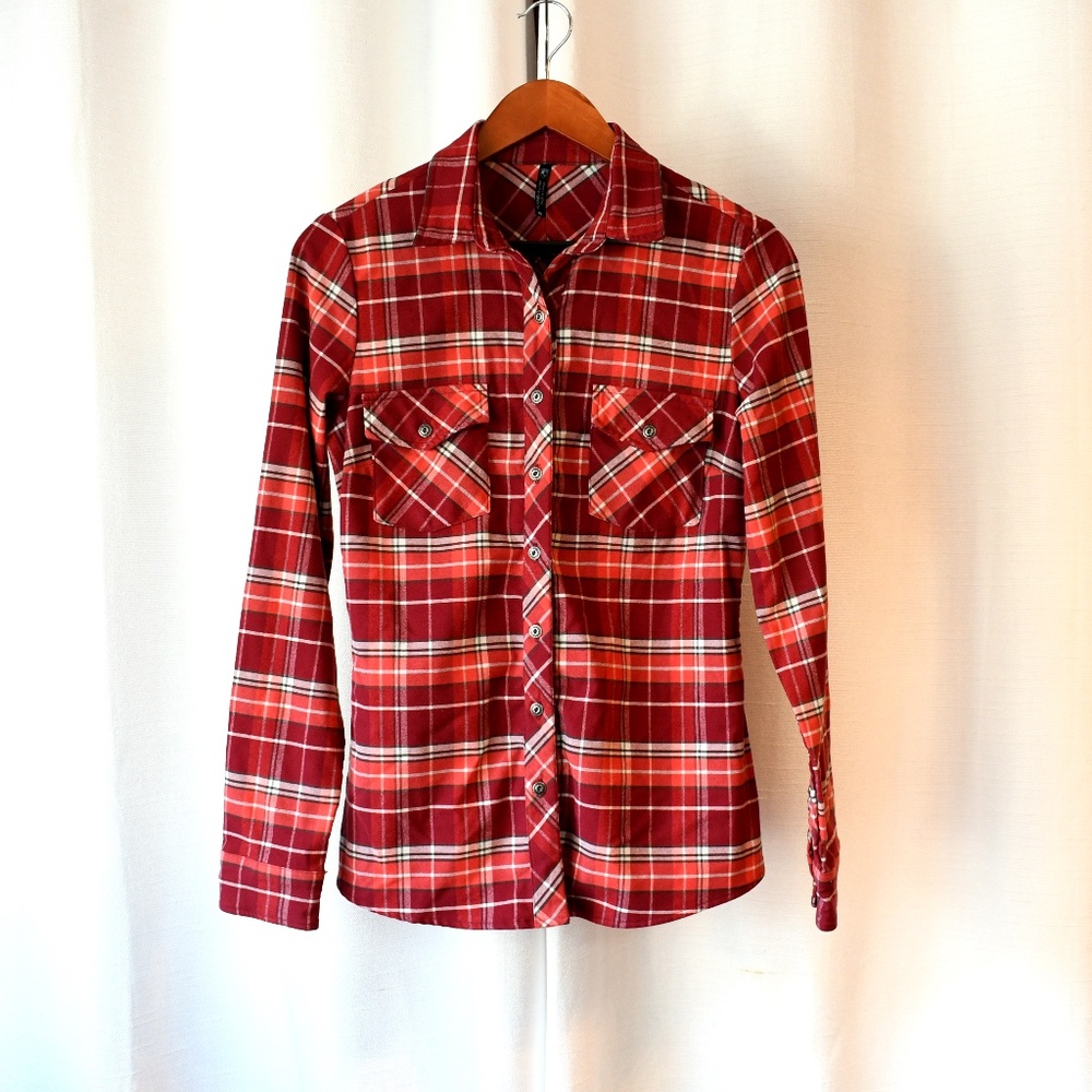 KUHL WOMEN’S ALINA FLANNEL SHIRT SIZE SMALL